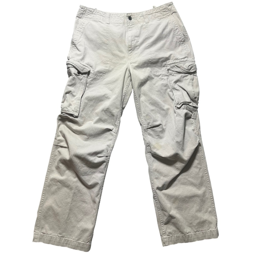 Polo Jeans Co Ralph Lauren Military Surplus Cargo Pants Men's 36x32 Khaki Y2K